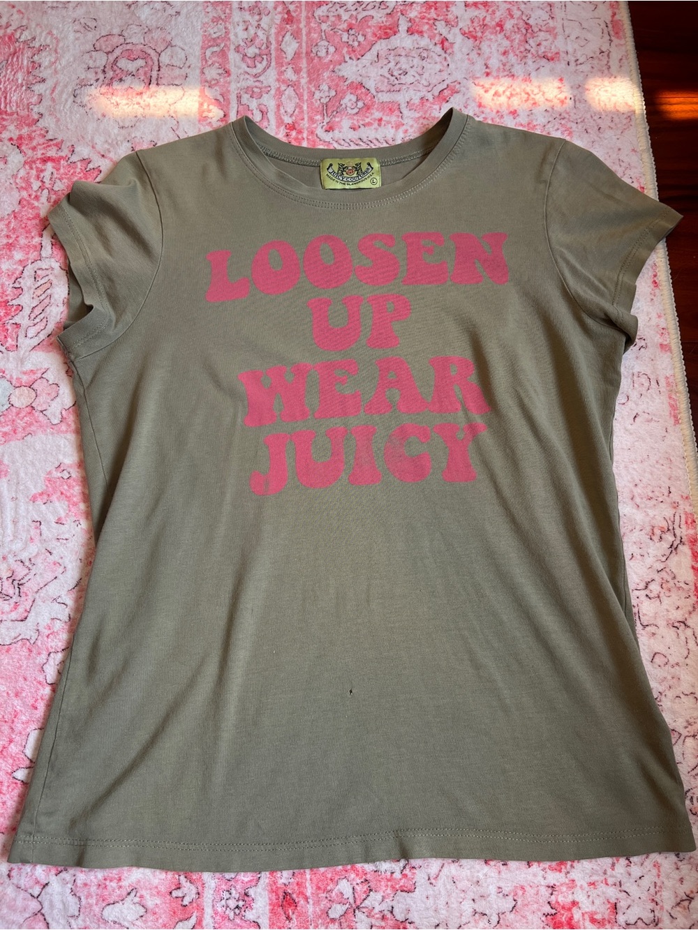 Juicy Couture Vintage Slogan T Shirt